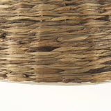 Brown Wicker Domed Hanging Pendant Light - Homeroots - Flyclothing LLC