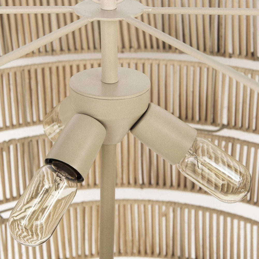 Light Brown Six Tier Hanging Chandelier - Homeroots - Flyclothing LLC