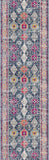 12' Runner Blue and Ivory Oriental Runner Rug - Homeroots - Flyclothing LLC