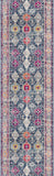 20' Runner Blue and Ivory Oriental Runner Rug - Homeroots - Flyclothing LLC