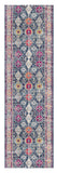 8' Runner Blue and Ivory Oriental Runner Rug - Homeroots - Flyclothing LLC