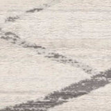 20' Runner Gray and Ivory Geometric Runner Rug - Homeroots - Flyclothing LLC