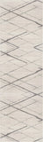 6' Runner Gray and Ivory Geometric Runner Rug - Homeroots - Flyclothing LLC