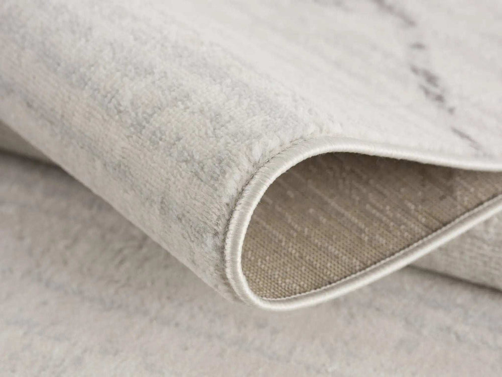 6' X 9' Gray and Ivory Geometric Area Rug - Homeroots - Flyclothing LLC