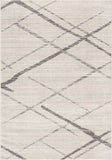 6' X 9' Gray and Ivory Geometric Area Rug - Homeroots - Flyclothing LLC