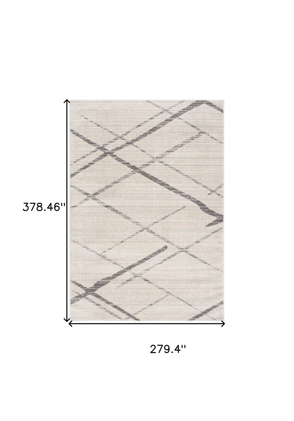 9' X 13' Gray Modern Abstract Pattern Area Rug - Homeroots - Flyclothing LLC