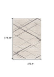 9' X 13' Gray Modern Abstract Pattern Area Rug - Homeroots - Flyclothing LLC