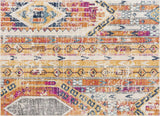 8' X 10' Gold and Ivory Southwestern Area Rug - Homeroots - Flyclothing LLC