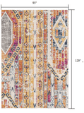 8' X 10' Gold and Ivory Southwestern Area Rug - Homeroots - Flyclothing LLC