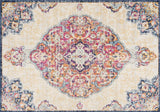 2' X 4' Blue and Beige Medallion Area Rug - Homeroots - Flyclothing LLC