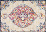 2' X 5' Blue and Beige Medallion Area Rug - Homeroots - Flyclothing LLC