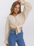 Button Up Flounce Sleeve Shirt - Trendsi - Flyclothing LLC