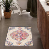 3' X 5' Blue and Beige Medallion Area Rug - Homeroots - Flyclothing LLC