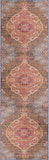 2' X 6' Rustic Orange Medallion Area Rug - Homeroots - Flyclothing LLC
