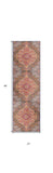 2' X 8' Rustic Orange Medallion Runner Rug - Homeroots - Flyclothing LLC