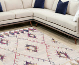 7' X 10' Cream Damask Area Rug - Homeroots - Flyclothing LLC
