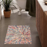 2' X 4' Cream Abstract Area Rug - Homeroots - Flyclothing LLC