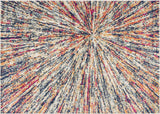 5' X 8' Cream Celestial Burst Abstract Area Rug - Homeroots - Flyclothing LLC