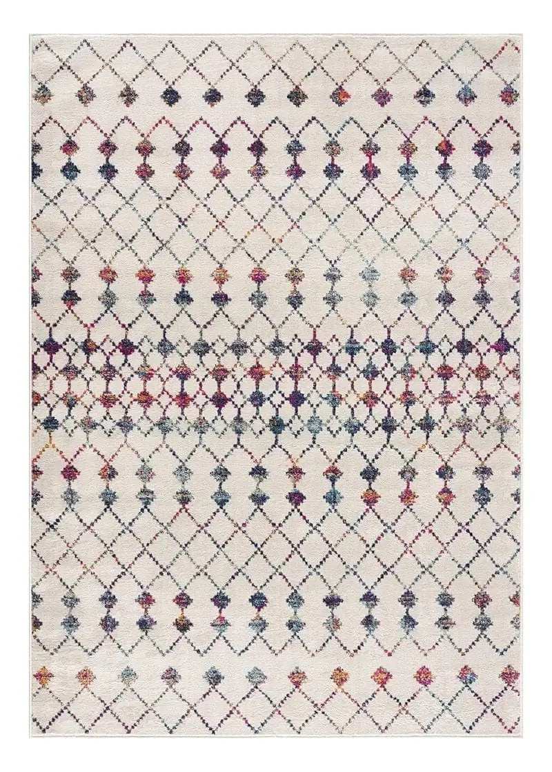 3' X 5' Cream Ikat Area Rug - Homeroots - Flyclothing LLC
