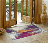 2' X 4' Gray and Ivory Abstract Area Rug - Homeroots - Flyclothing LLC