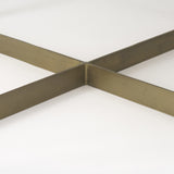 34" Beige Metal Square Coffee Table - Homeroots - Flyclothing LLC