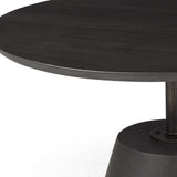 Black Wooden Pedestal Base Coffee Table - Homeroots - Flyclothing LLC