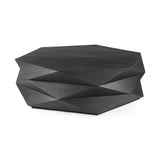 48" Black Octagon Coffee Table - Homeroots - Flyclothing LLC