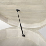 48" Natural Solid Wood Hexagon Lift Top Coffee Table - Homeroots - Flyclothing LLC