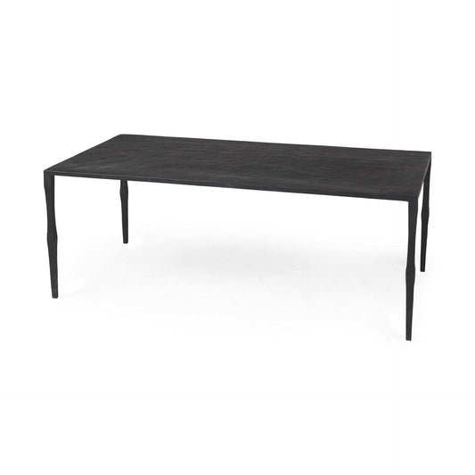 Minimal Black Iron Rectangular Coffee Table - Homeroots - Flyclothing LLC