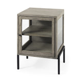24" Brown Solid Wood Square End Table - Homeroots - Flyclothing LLC