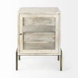 24" Beige Solid Wood Square End Table - Homeroots