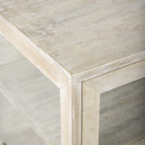 24" Beige Solid Wood Square End Table - Homeroots