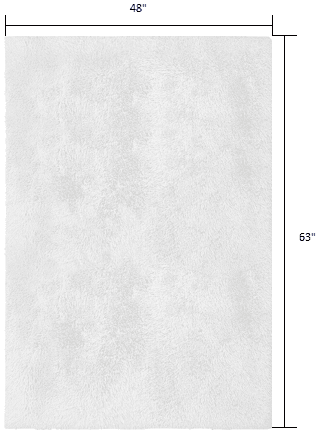 4' X 5' White Power Loom Area Rug - Homeroots - Flyclothing LLC