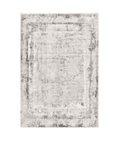 4' X 6' Gray and Ivory Abstract Power Loom Area Rug - Homeroots - Flyclothing LLC