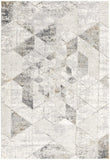 8' X 11' Gray and Ivory Abstract Power Loom Area Rug - Homeroots - Flyclothing LLC