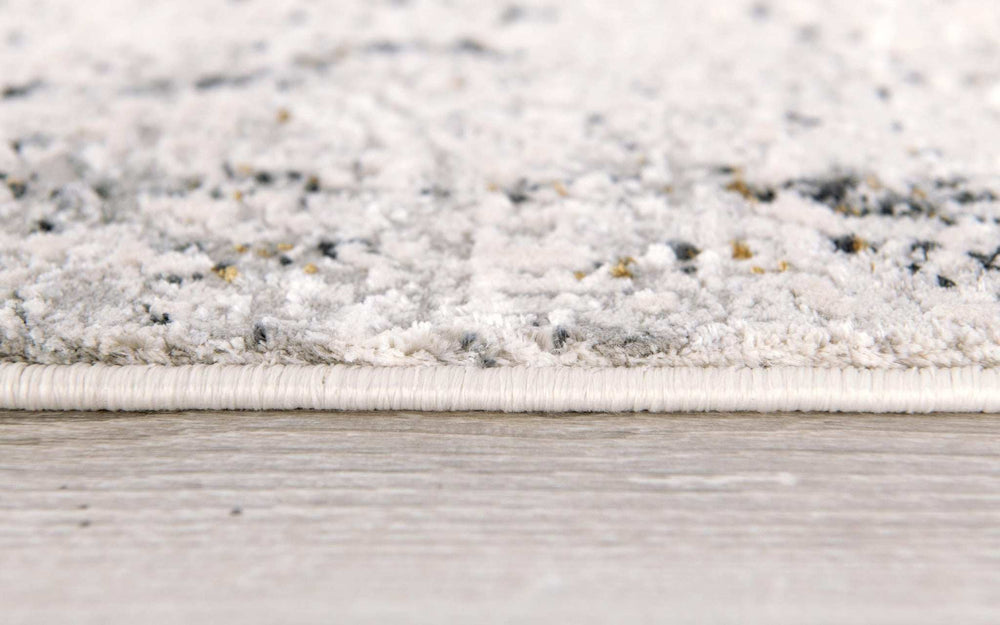 5' X 7' Gray and Ivory Abstract Area Rug - Homeroots - Flyclothing LLC