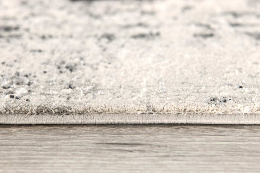 5' X 7' Gray and Ivory Abstract Area Rug - Homeroots - Flyclothing LLC