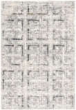 5' X 8' Gray and Ivory Abstract Power Loom Area Rug - Homeroots - Flyclothing LLC