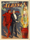 24" X 32" The Incomparable Albini Vintage Magic Poster Wall Art - Homeroots - Flyclothing LLC