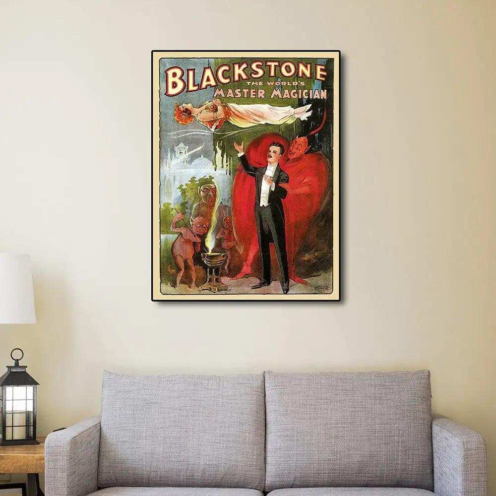 Vintage 1934 Blackstone Magic Unframed Print Wall Art - Homeroots - Flyclothing LLC