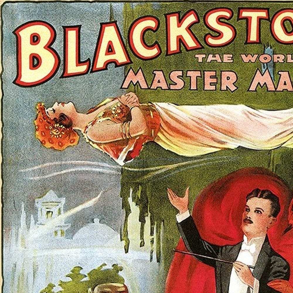 Vintage 1934 Blackstone Magic Unframed Print Wall Art - Homeroots - Flyclothing LLC