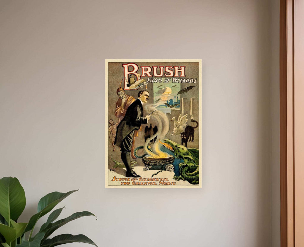 Vintage 1895 Blackstone Magic Unframed Print Wall Art - Homeroots - Flyclothing LLC