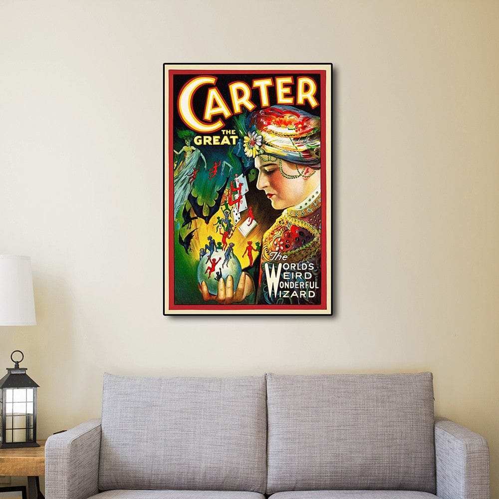 Vintage 1926 Carter Witchcraft Magic Unframed Print Wall Art - Homeroots - Flyclothing LLC
