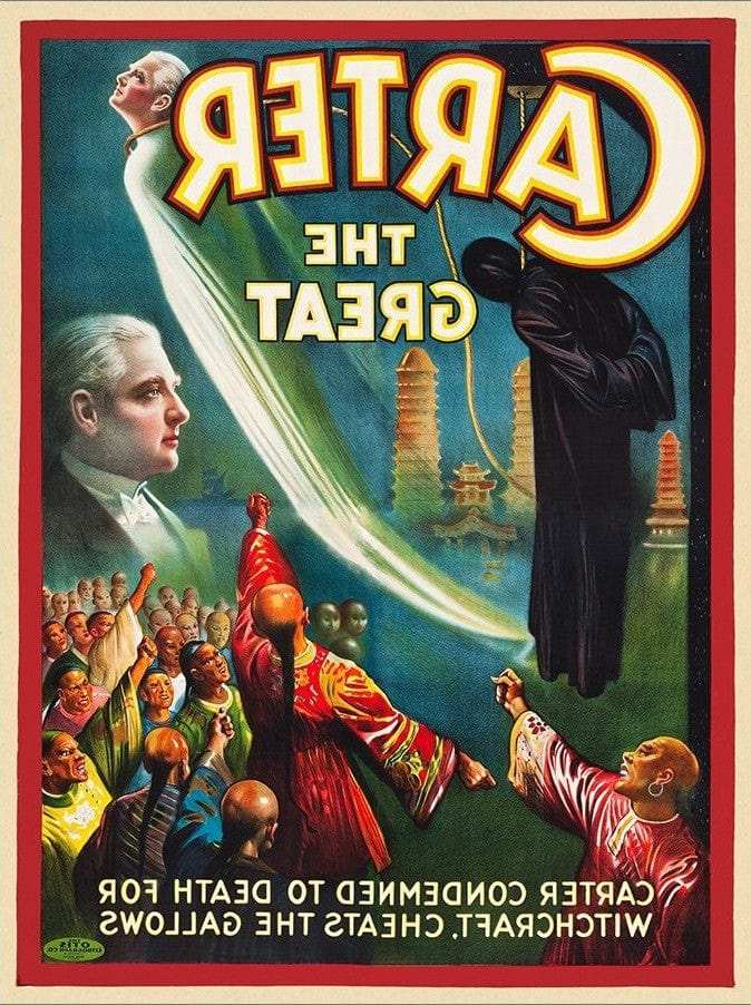 Vintage 1926 Carter Witchcraft Magic Unframed Print Wall Art - Homeroots - Flyclothing LLC