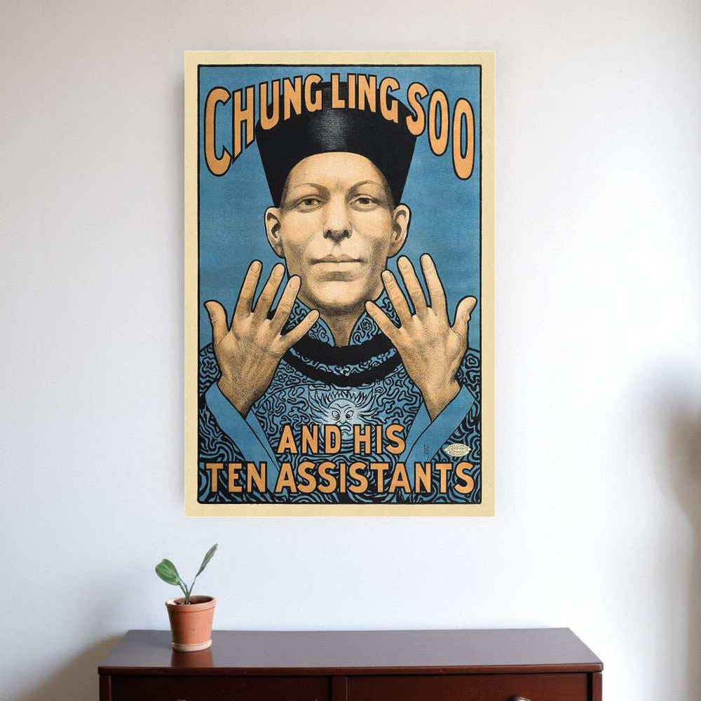 Chung Ling Soo Vintage Magic Unframed Print Wall Art - Homeroots - Flyclothing LLC