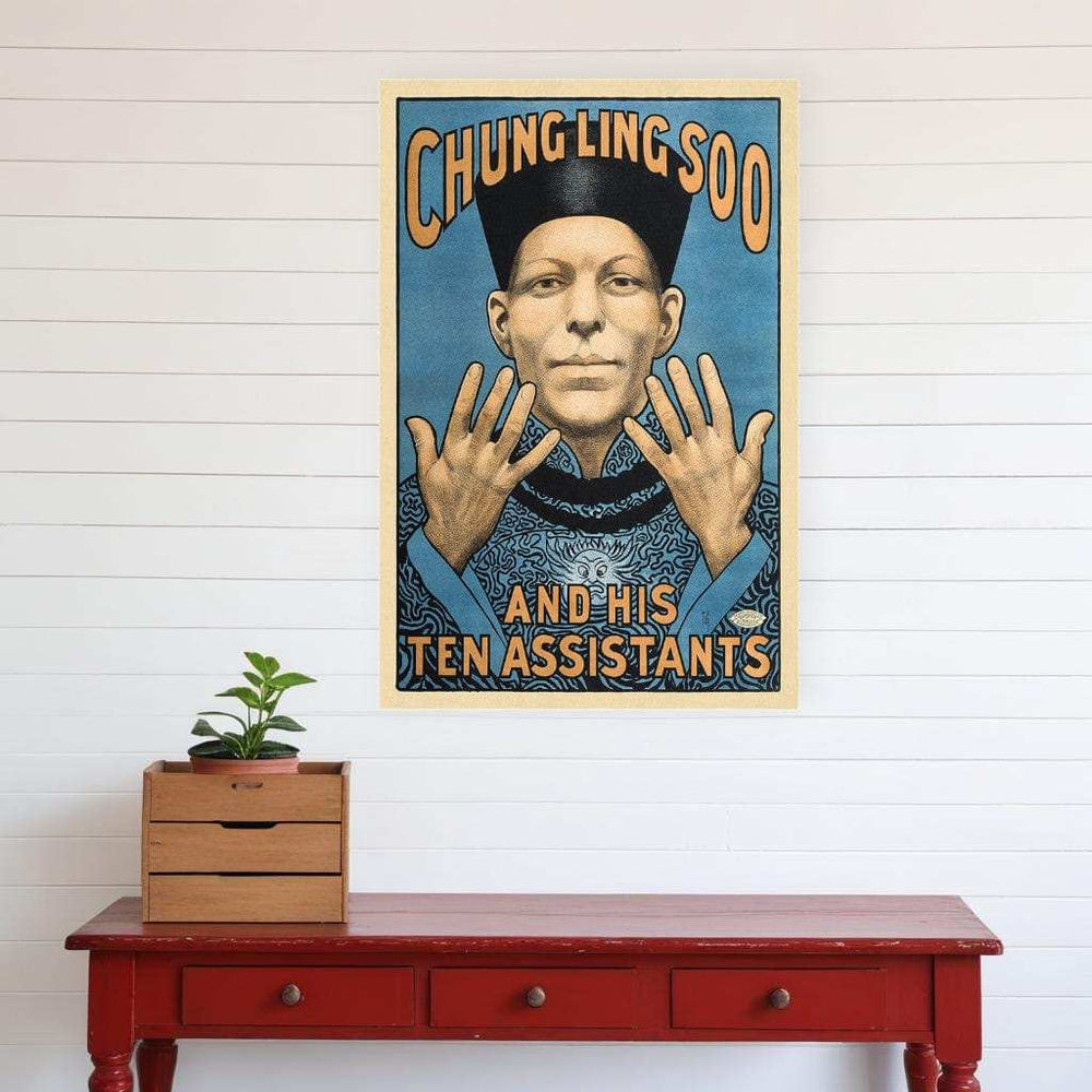 Chung Ling Soo Vintage Magic Unframed Print Wall Art - Homeroots - Flyclothing LLC