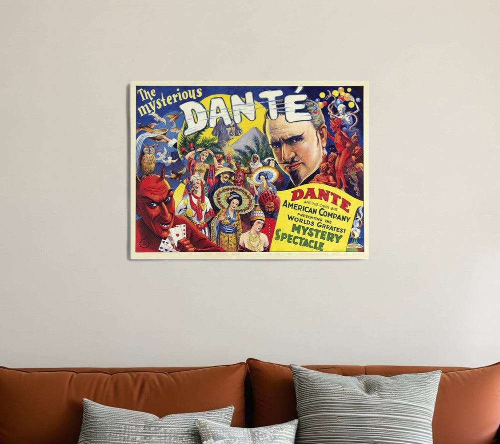 The Mysterious Dante Vintage Magic Unframed Print Wall Art - Homeroots - Flyclothing LLC