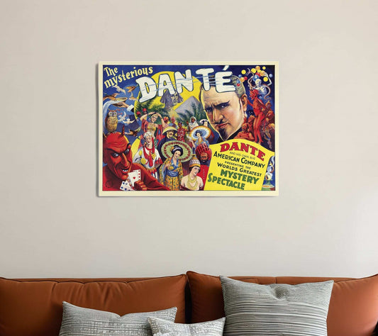 The Mysterious Dante Vintage Magic Unframed Print Wall Art - Homeroots - Flyclothing LLC