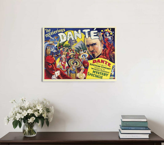 The Mysterious Dante Vintage Magic Unframed Print Wall Art - Homeroots - Flyclothing LLC
