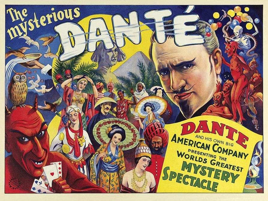 The Mysterious Dante Vintage Magic Unframed Print Wall Art - Homeroots - Flyclothing LLC